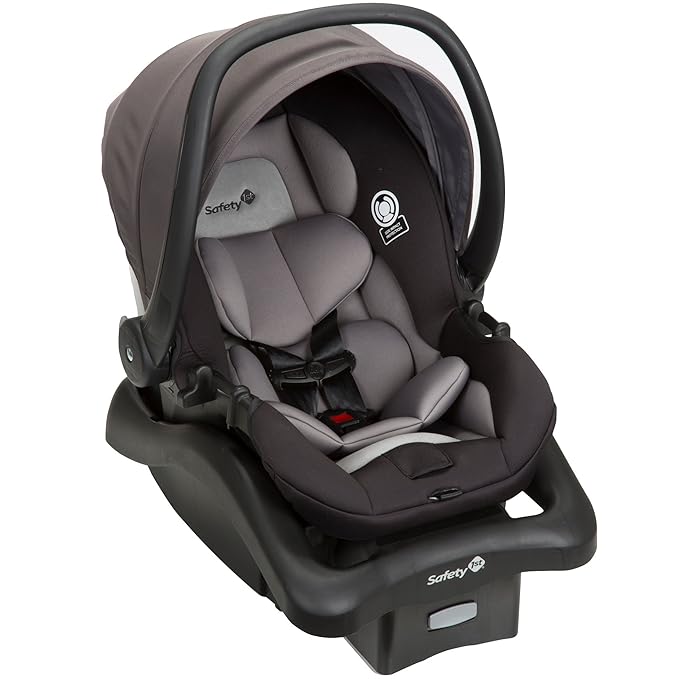 Safety 1st Smooth Ride Travel System Stroller and OnBoard FLX Infant Car Seat, Newborn to Toddler Baby Combo, Easy-Install, Large Canopy, Ample Storage, Foldable, Rear-Facing 4-30 lbs, Monument