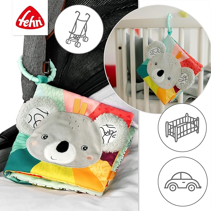 Fehn DoBabyDoo Fabric Book with Teether Koala 049176