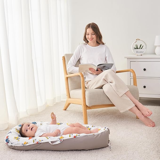 Viviland Baby Lounger Snuggle Me Lounger Fits 0-24 Months Newborn Infant Babies, Truck