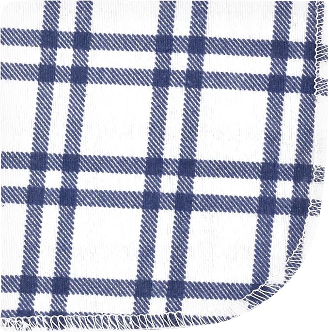 Hudson Baby Unisex Baby Flannel Washcloths, Construction Work 12Pk, One Size
