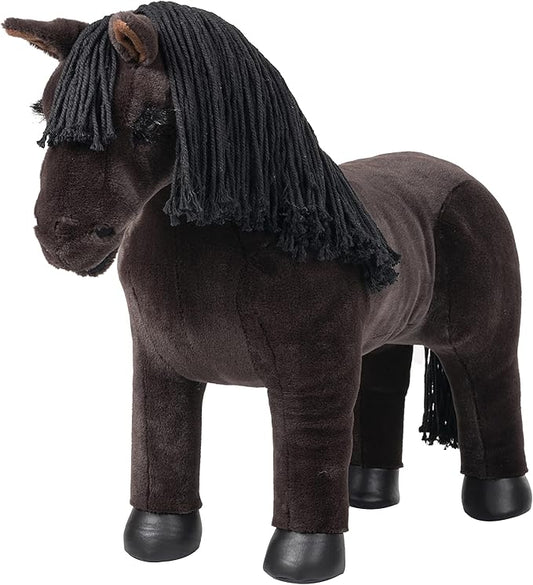 LeMieux Toy Pony Freya for Kids - Brown - Soft Coat - Flexible - Pretend Play - Stuffed Animal Horse - Gift for Kids - Suitable for Ages 3 Years +