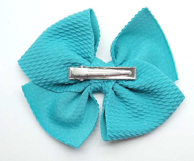CÉLLOT 40 Pieces 4" Hair Bows Alligator Hair Clips for Baby Girls Toddlers Children Photographic Hair Accessories (20 Colors in Pairs)