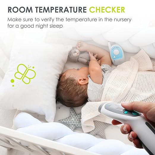bblüv - Termö - Infrared Digital Thermometer, Non-Contact Forehead Temperature for Adults and Kids, Digital Thermometer for Home with Fever Indicator, Non-Touch Accurate & Instant Temperature Reading