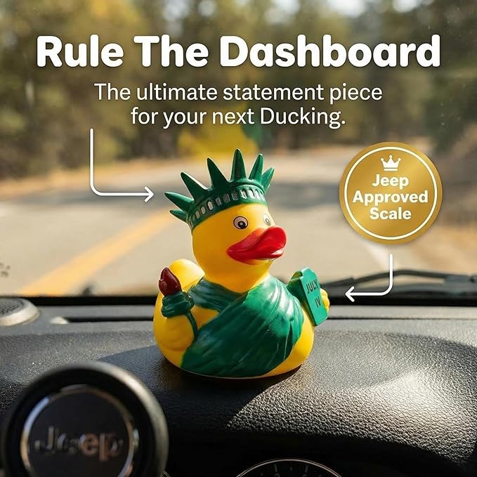 Artisan Owl New York City Souvenir 4" Yellow Rubber Duck (Statue of Liberty Rubber Duck)