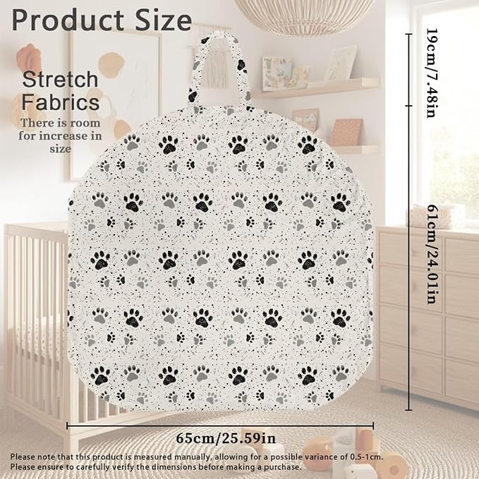 Classic Paws Baby Lounger Cover Removable Soft Slipcover for Newborn Baby Padded Lounger Infant Floor Seat Cover for Boys Girls Baby Essentials