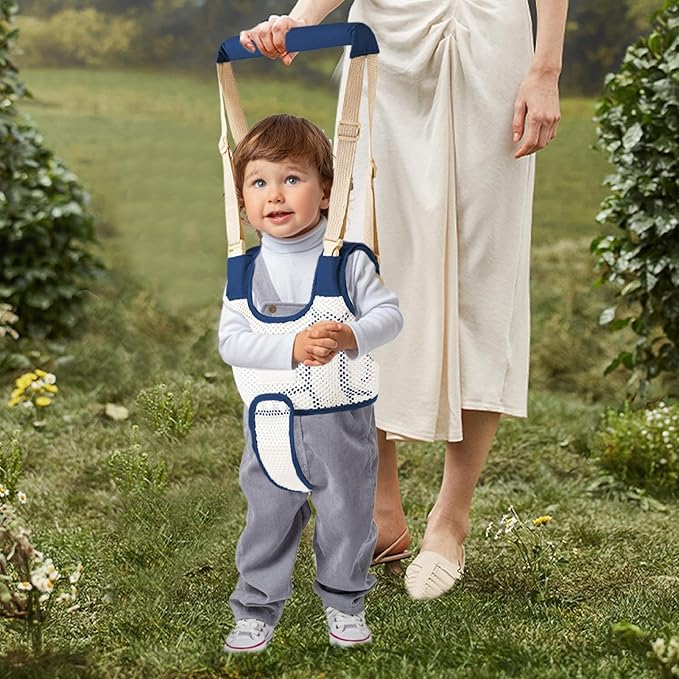 Generic Toddler Walking Harness - Toddler Walker Harness Belt Helper | Baby Learning to Walk Belt | Toddler Walking Harness Helper Assistant Protective Belt for Age 4-28 Month Toddler, Blue
