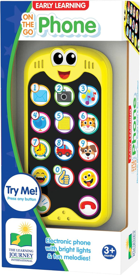 The Learning Journey Early Learning - On The Go Phone - Baby Cell Phone Toy - Toddler Toys & Gifts for Boys & Girls Ages 3 Months and Up - Award Winning Toys