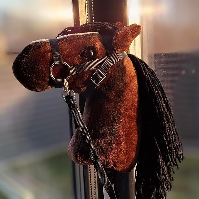 Hobby Horse for Kids A4 Chestnut Hobby Horse on Stick