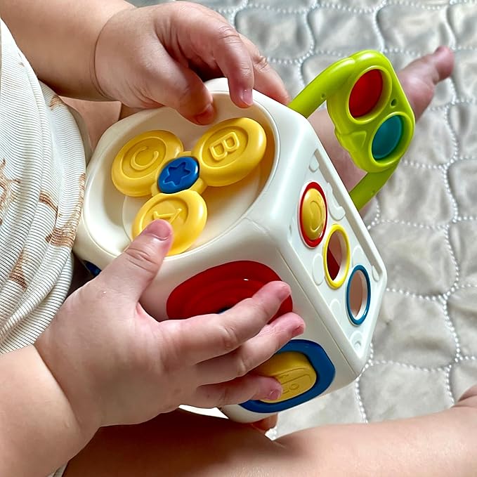8 in 1 Toddler Travel Toys, Sensory Busy Toys for Child, Christmas Birthday Gift Shape Color Recognition Fine Motor Skills Game for Boys Girls 18 Month 1 2 Year Old Kids.