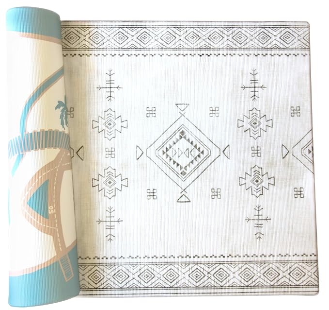 The Shwally PlayMat - Soft Baby Play Mat - Reversible Foam Floor Mat - Waterproof, Wipe-Clean, Durable, Non-Toxic and Hypoallergenic - Large (6.5' X 4.5')