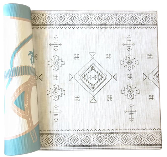 The Shwally PlayMat - Soft Baby Play Mat - Reversible Foam Floor Mat - Waterproof, Wipe-Clean, Durable, Non-Toxic and Hypoallergenic - Large (6.5' X 4.5')