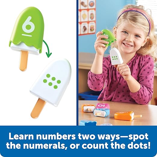 Learning Resources Smart Snacks Number Pops - Sorting Toys, Stacking Montessori, Classroom Must Haves, Math Manipulatives, Matching Games, Fine Motor Preschool, Speech Therapy