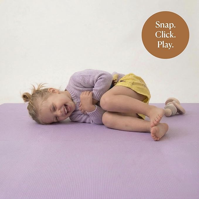 Toddlekind Playmat -Classic Foam Play Mat- 4 x 4 feet Premium Quality Foam Play Mat for Babies/Toddlers, Stylish, Non-Toxic, Odorless, Lilac