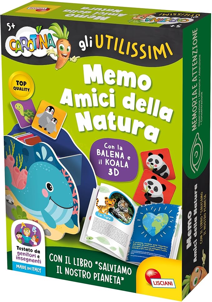 Liscianigiochi 102822 Carrot The Useful Memos Friends of Nature