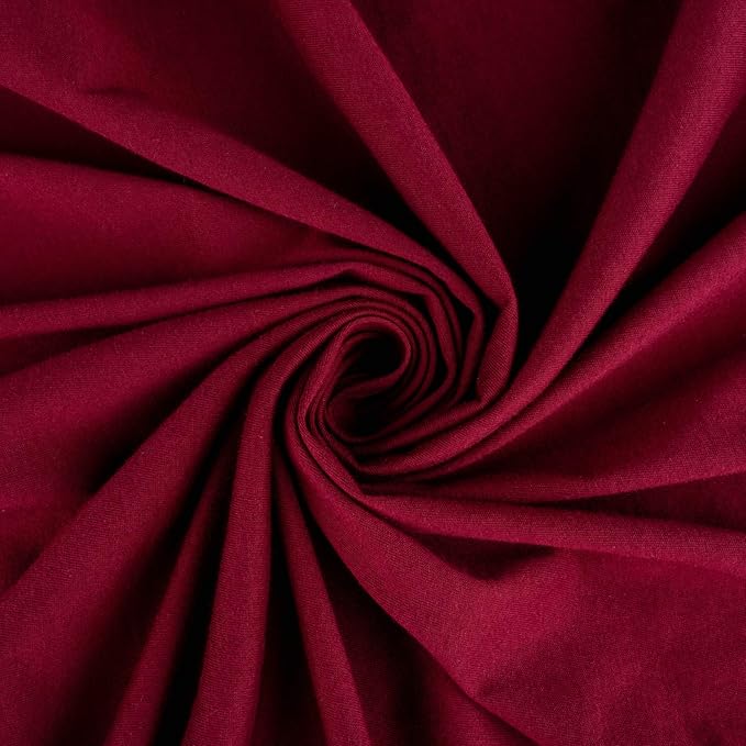 SheetWorld Baby Fitted Bassinet Sheet Fits Nuna Mixx 12 x 29 inches, 100% Cotton Jersey Hypoallergenic Sheet, Unisex Boy Girl, Burgundy, Made in USA