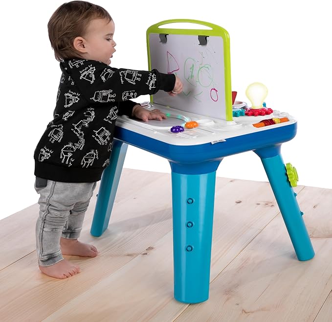 Baby Einstein Curiosity Table Activity Play Station, Montessori Floor Toy and Interactive Workbench, 12 Months and Up