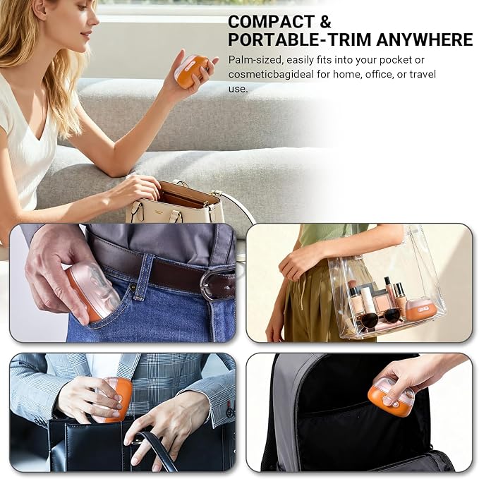 4-in-1 Electric Nail Clipper with LED Light – Quiet Rechargeable Nail Grooming Kit, Grinder & Polisher, 2 Speed, Nail Debris Collector, Portable Gift Set