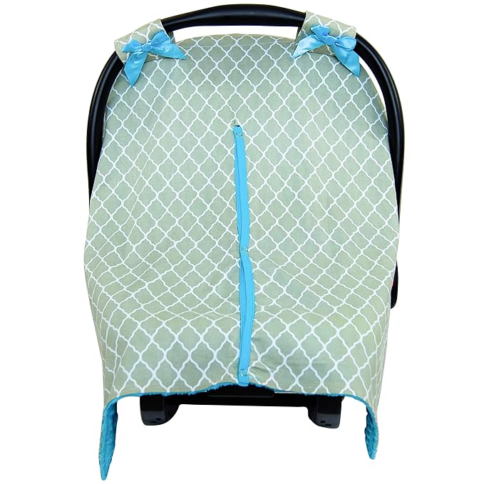 JLIKA Baby Car Seat Canopy Cover - Infant Canopy Cover for Newborns Infants Babies Girls Boys Best Shower Gift for carseats