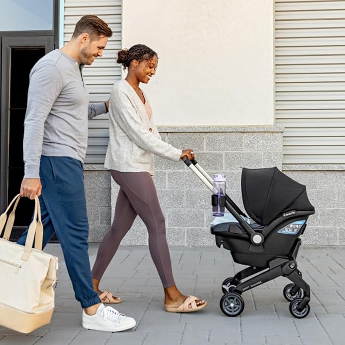 Evenflo Shyft DualRide Preemie and Infant Car Seat Stroller Combo 3-30lbs (Bryson Blue)