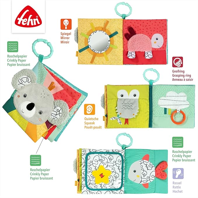 Fehn DoBabyDoo Fabric Book with Teether Koala 049176