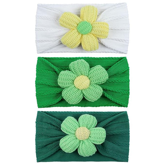 LemonSpace Handmade Baby Headbands with Big Sunflower Soft Strechy Baby Girls Nylon Hairbands Colorful Flower Bows for Newborns Infants Toddlers Baby Hair Accessories for Girls Gifts
