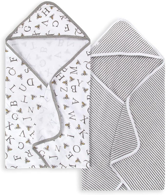 Burts Bees Baby Infant Hooded Towels, Unisex Bath Essentials and Newborn Necessities, Soft Nursery Towel with Hood Set, Size 29 x 29 Inch