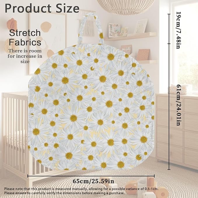 Multi Daisy Newborn Lounger Cover Lounger Cover for Boys Girls Comfy Fit Infant Lounger for Baby, Infant Removable Slipcover Stain Resistant and Scratch Resistant