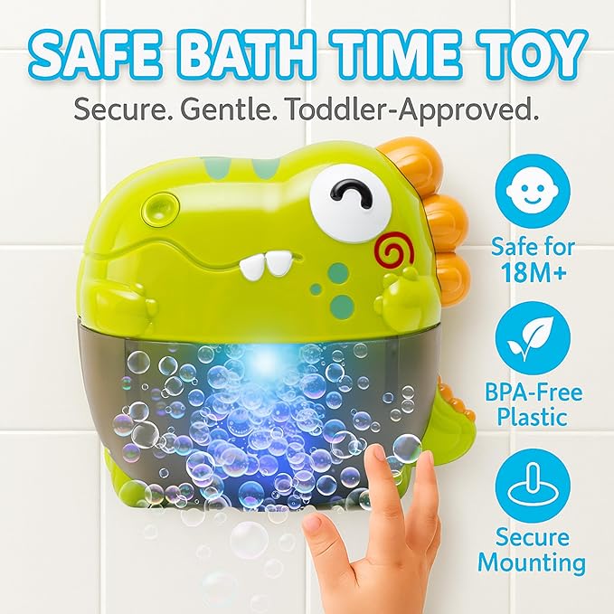 Bath Bubble Machine - Bathtub Bubble Machine Bath Toys | Bathtub Bubble Machine, Light Up Bubbles Maker for Bathtub - Bubbles Bath Maker with Lights and Music, BPA Free