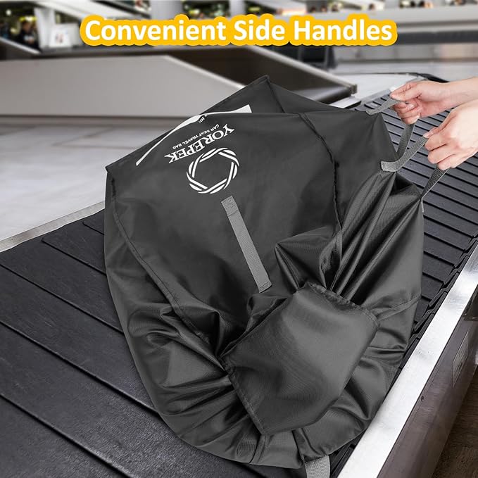 YOREPEK Car Seat Travel Bag Backpack, Universal Car Seat Bags for Air Travel Fits Convertible, Booster, Infant Carseat, Gate Check Carseat Cover for Airplane, Baby Flying Essential