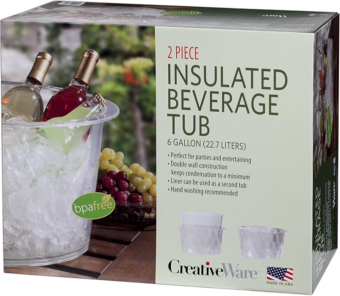 CreativeWare 6-Gallon Insulated Tub