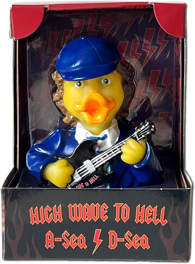 CelebriDucks - A-Sea/D-Sea - High Wave to Hell - Floating Rubber Ducks - Collectible Bath Toy Gift for Kids & Adults of All Ages