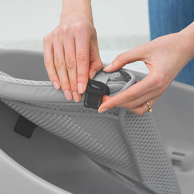 Skip Hop Baby Bath Tub, 3-Stage Smart Sling Tub, Moby, Grey (Pack of 2)