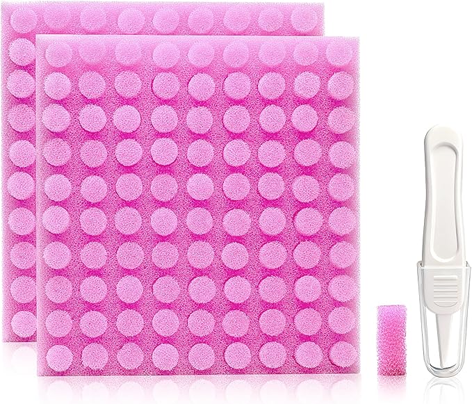 Replacement for NozeBot Nasal Aspirator Filter, 180 Packs Baby Nose Cleaner Hygiene Filters with Nose Cleaning Tweezer (Purple)