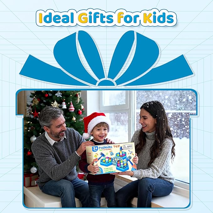 WAYKEE Whack a Game Mole, Toys for 3 4 5 6+ Year Old Boys Girls, Whack a Game for Kids, Gifts for 3-12 Year Old Boys Girls, Interactive Educational Toys with Multiplayer Hammers Sound and Light