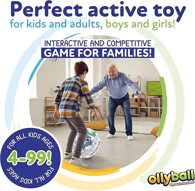 Ollyball, Disney Stitch, the ultimate indoor play ball for kids and parents, colorable ball, suitable for indoor and outdoor play