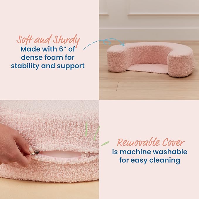 ECR4Kids SoftZone Sit-Up Support Ring, Baby Essentials, Pink