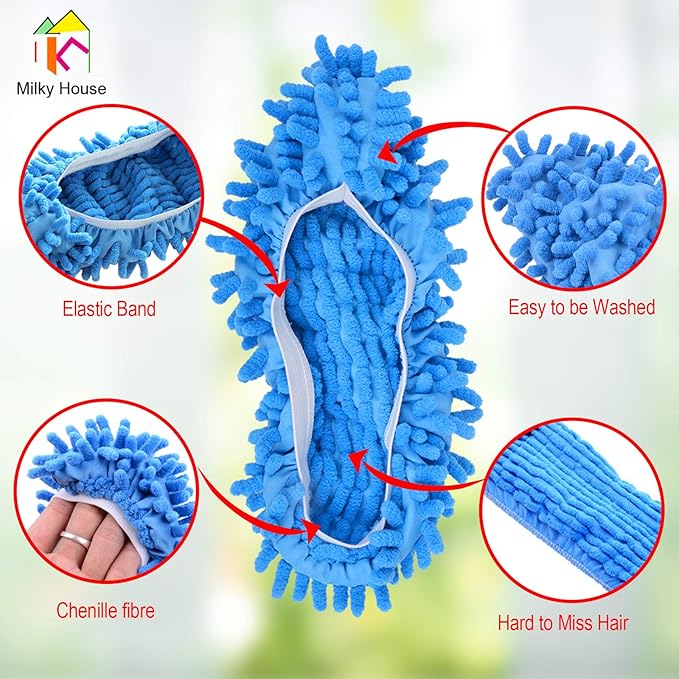 10 Pieces Microfiber Mop Slippers Shoes Cover Soft Washable Reusable Floor Polishing Dust Dirt Hair, Baby Healthcare and Grooming Kit, Baby Care Healthcare Kits for Girl, Baby Grooming Kit Newborn