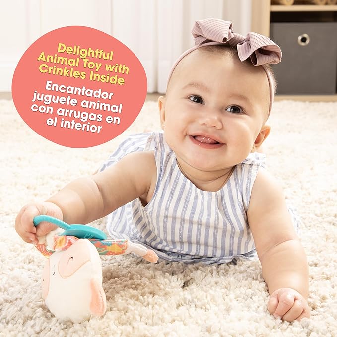 BEBE FUERTE Move and Groove Crinklie Panda by Robin Arzon - Baby Crinkle Toys - Sensory Toys for Fine Motor Skills - Baby and Toddler Toys for Ages 0 Months and Up