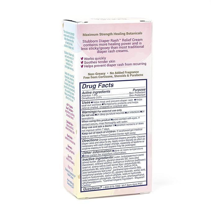 TriDerma Stubborn Diaper Rash Relief Cream - FSA Eligible 2.2 oz