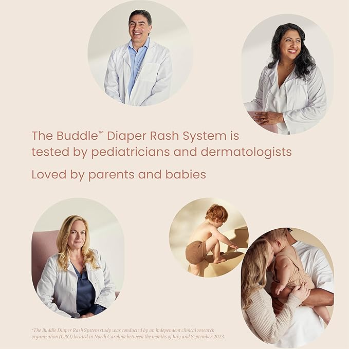Buddle Diaper Rash Rescue Healing Ointment & Wonder Wipes 2-Piece Kit, 40% Zinc Oxide, Repairs Baby Bottom, 4oz, 60 Wipes