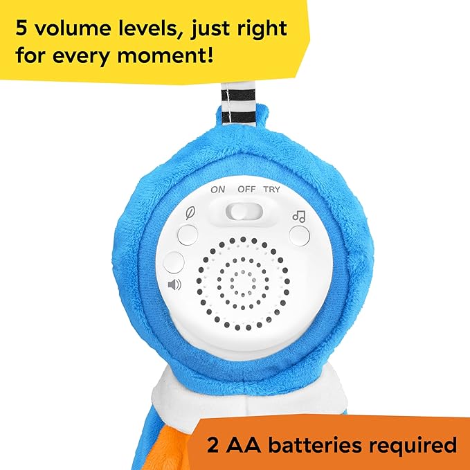 Baby Einstein Take Along Opus Octopus Soother, Portable Musical Sensory Toy with Stroller Clip, 20 Melodies and Calming Sounds for Newborn Baby, Plush Travel Toy 0-36 Months