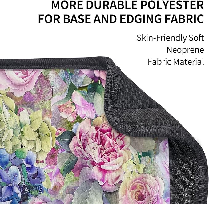 Watercolor Hydrangea Rose Flowers Print Seatbelt Pads Fits Cars Trucks SUV Sedans Sweat Absorption Car Seatbelt Strap Cover, Mother's Day Auto Interior Accessories Protector