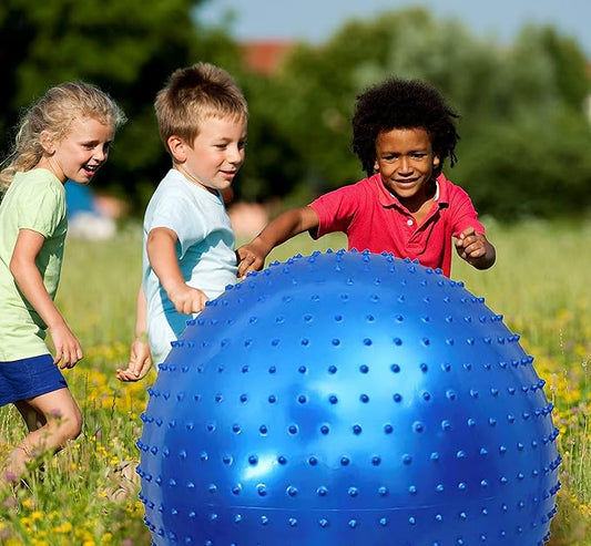 Large Sensory Massage Ball for Kids, 33.5" 85CM 3.1lb(1400g) Bouncy Exercise Ball for Toddlers, Big Inflatable Balls with Tactile Spikes, Outdoor Giant Yoga Ball, Large Beach Balls Play Ball