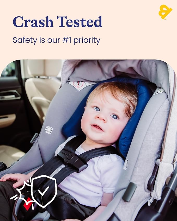 GoldBug Baby & Toddler 2-in-1 Car Seat Head Support - Blue