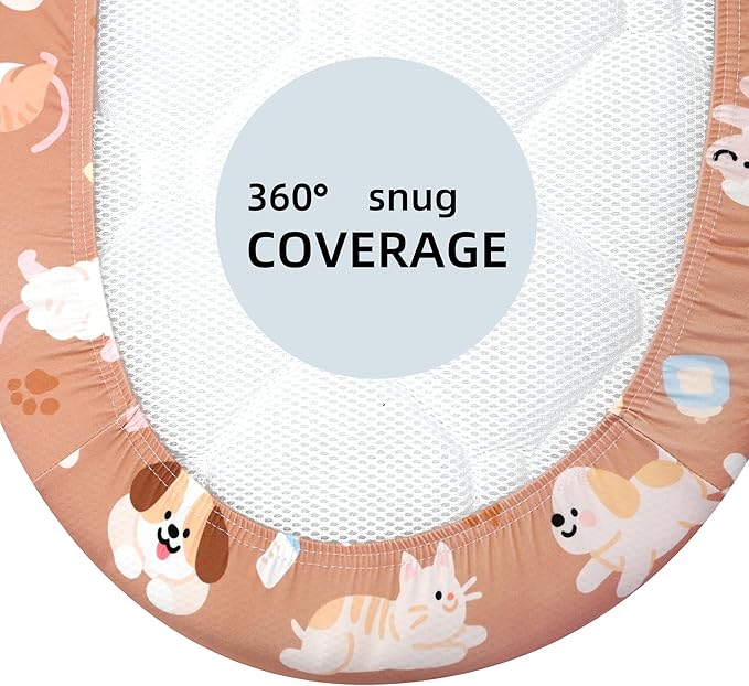 Ultra-Soft 2-Pack Stretchy Bassinet Sheets - Universal Fit for Halo Bassinest, Graco, Chicco & Most Bassinets (Rectangle/Oval/Hourglass) | Safe Snug Fit for Girls & Boys, Unisex Cradle Mattress Covers