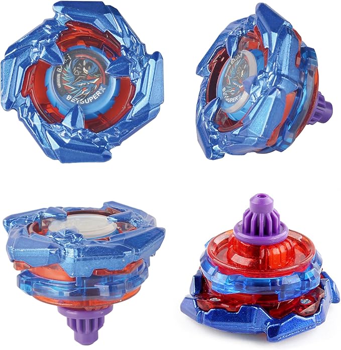 ASVEXKW Battling Set, Spinninning Top Burst Boy Combat Battling Game Set, Spinning & Launchers, Greats Birthday Gift for Boys, 8 & 10 Spinning Tops (08)