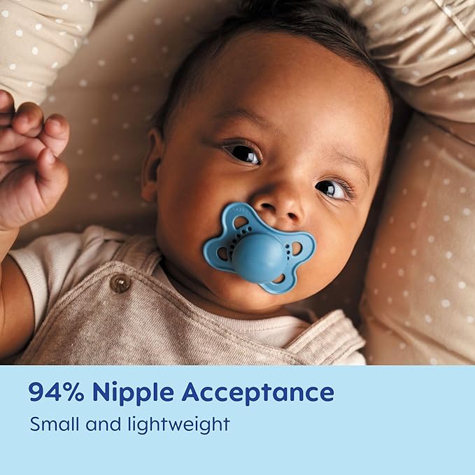 MAM Original Matte Baby Pacifiers, Binky for Boys 0-6 Months, BPA-Free Silicone Nipple, Easy to Clean, Best for Newborn Babies, 2 Count Binkies with Sterilizer Case (Pack of 12)