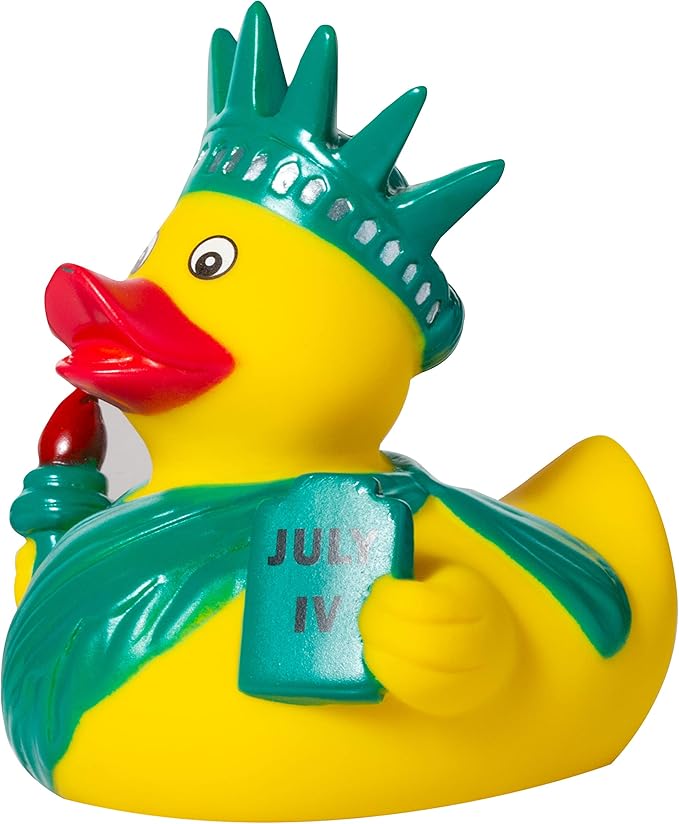 Artisan Owl New York City Souvenir 4" Yellow Rubber Duck (Statue of Liberty Rubber Duck)