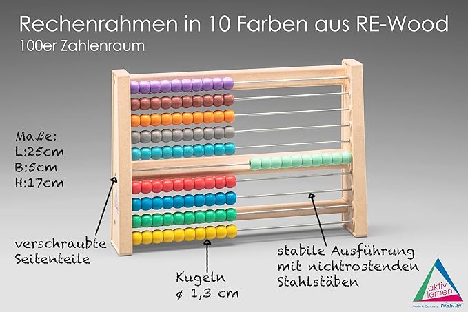 WISSNER Aktiv lernen 080203.700 Abacus Colourful