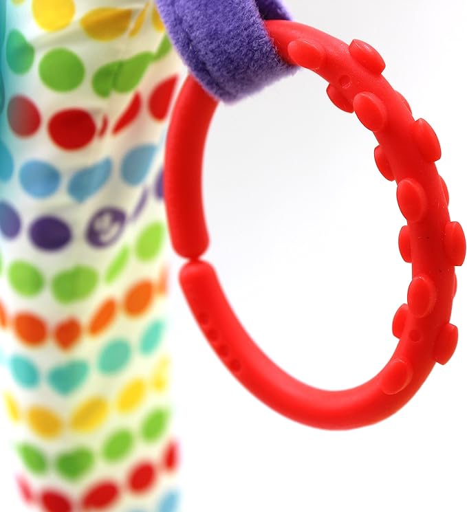 24 Pack Baby Teether Rings Links Toys Colorful Round Connecting Ring for Rattle Strollers Car Seat Travel Toys - Suit for Baby, Infant, Newborn, Kids(Rainbow Colors)
